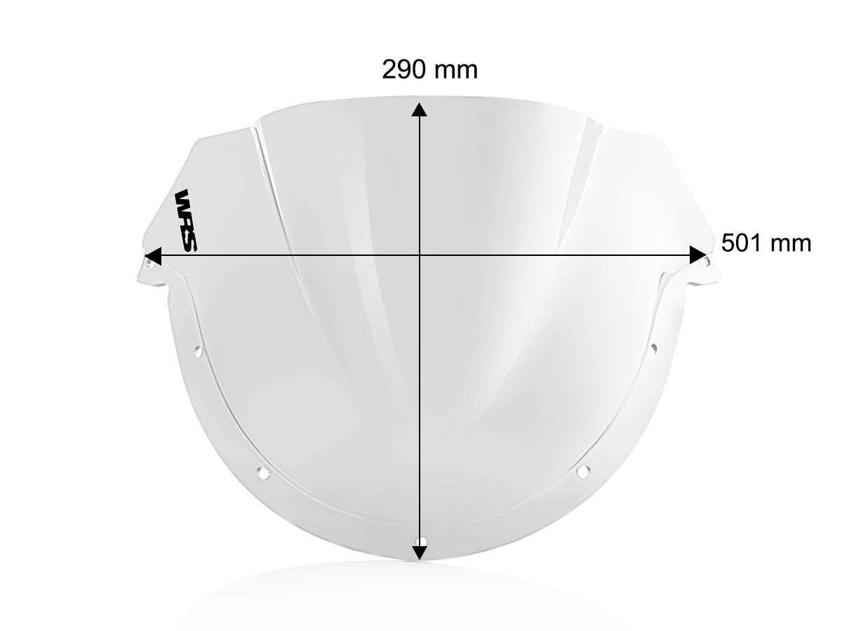WRS Double Bubble Windscreen Mito Ev - CLEAR