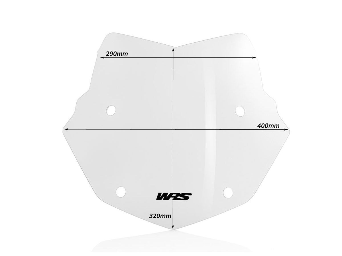 WRS RALLY WINDSCREEN EVO BMW R 1200 GS/ADV 2004-2012 (Led Light)