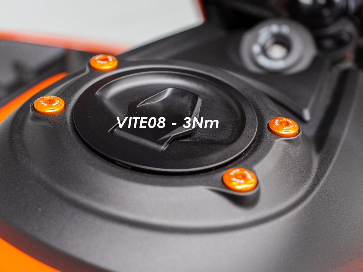 KVT91 Ktm 990 Duke Side Left Fuel Tank Cap Screws Kit