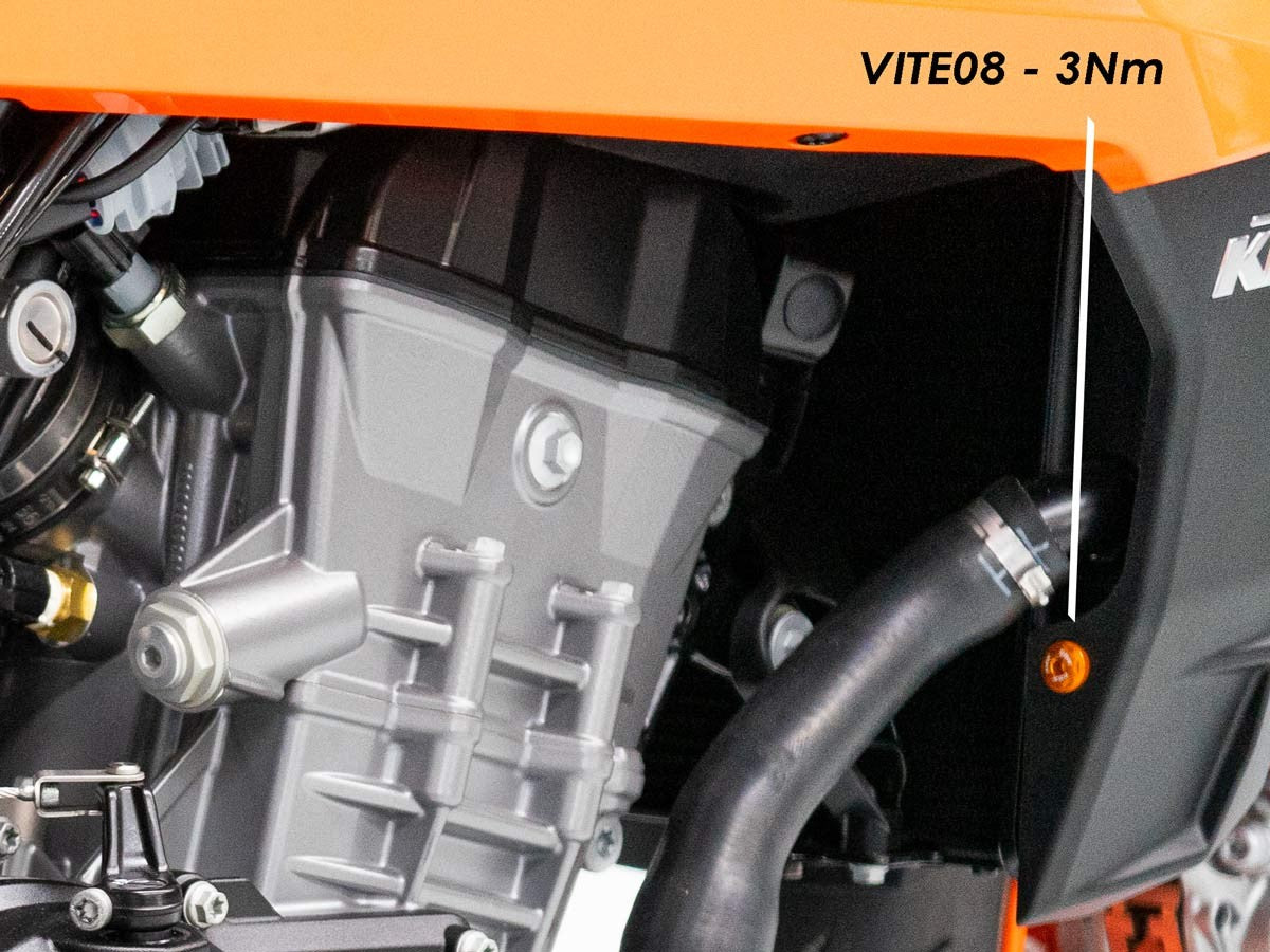 KVT71 Ktm 990 Duke Front Side Panels Screws Kit