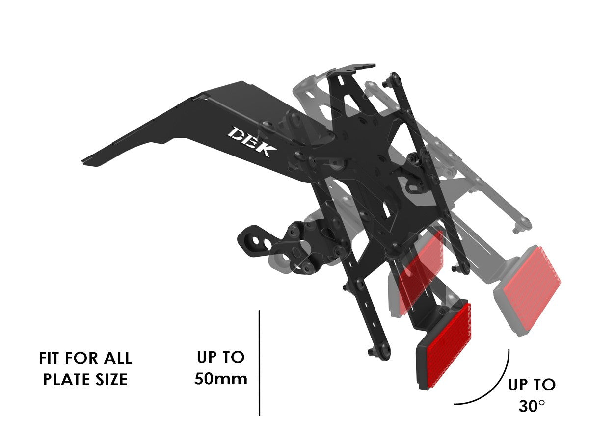 PRT23 - ADJUSTABLE LICENSE PLATE HOLDER HM 698 MONO
