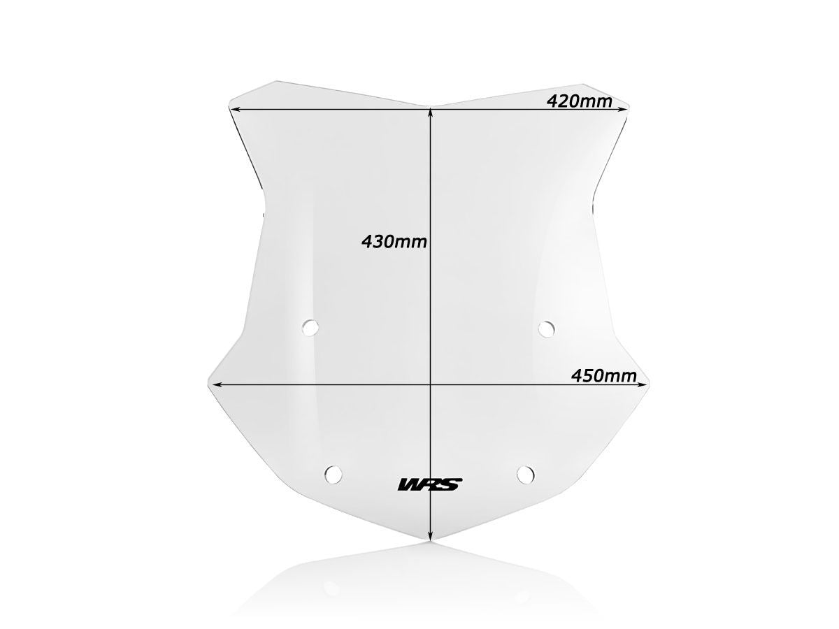 WRS Sport Windscreen BMW R1200GS-ADV 2013-18/R1250GS 2018-23 - CLEAR