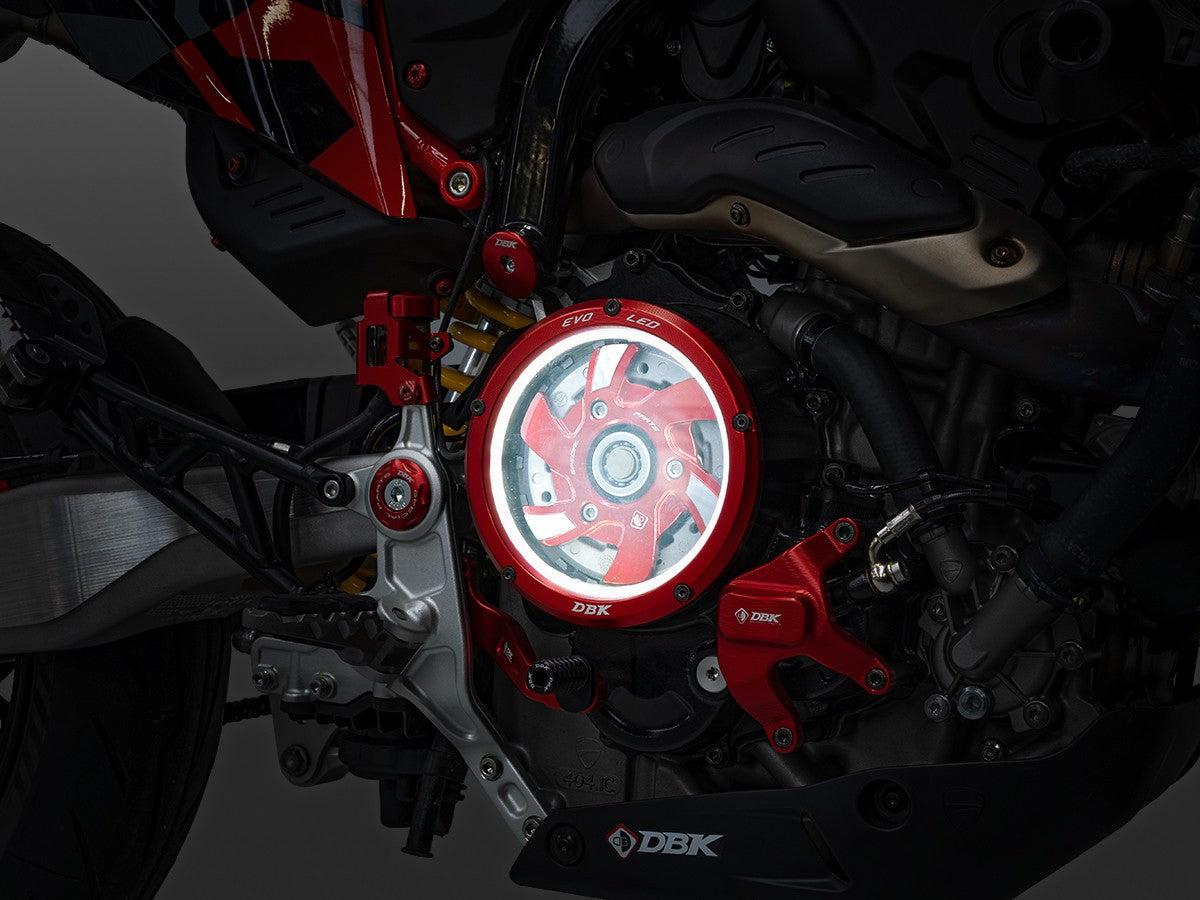 Ducati Hypermotard 698 Mono Clear Clutch Cover 3D-EVO LED