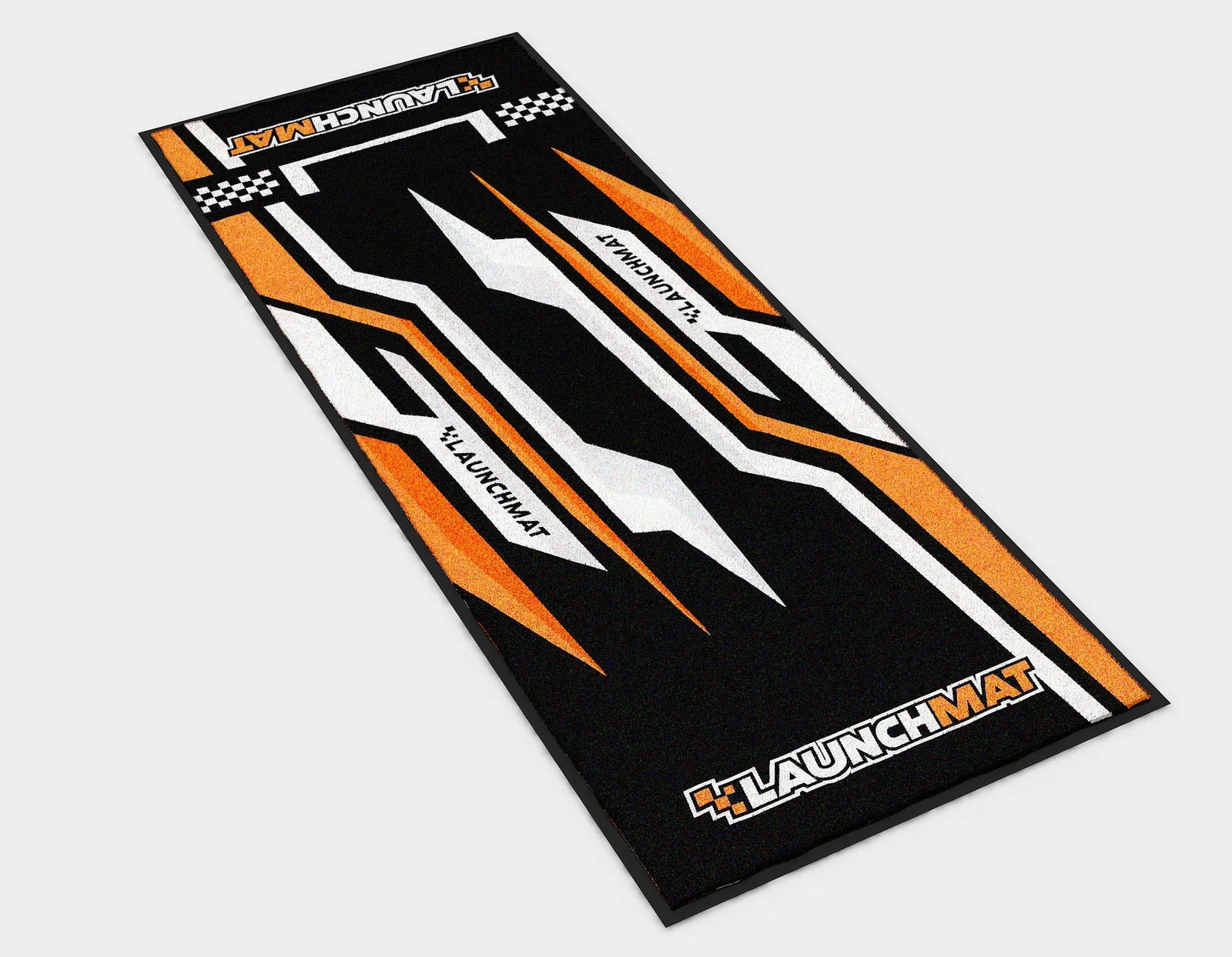 Launchmat Carpeted Motorcycle Mats (Lightning Design)
