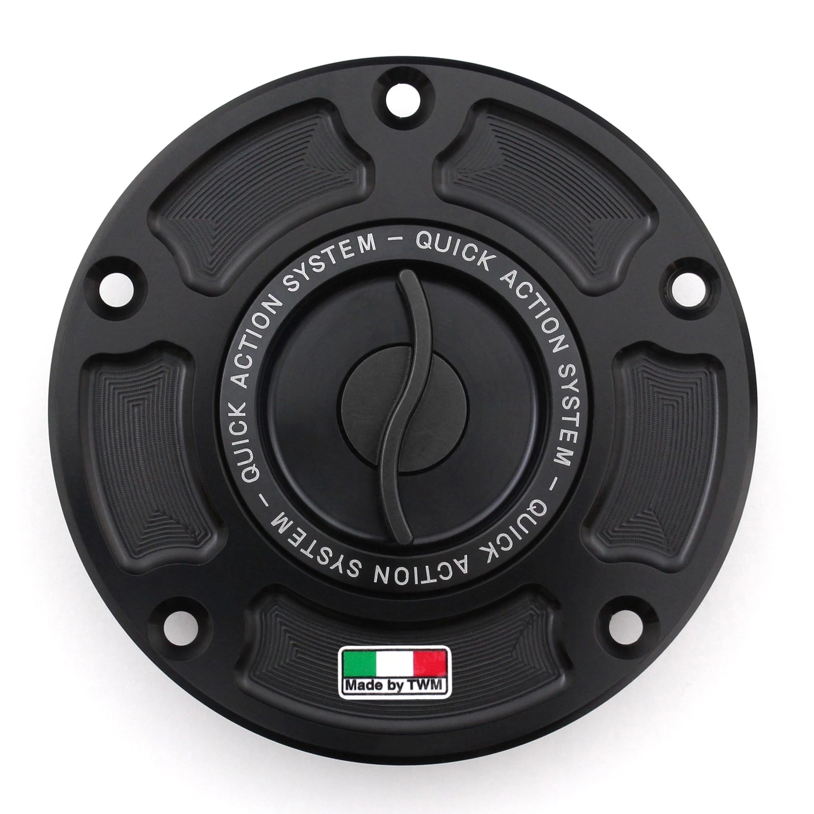 TWM CNC Aluminum Gas Cap / Fuel Cap with Black Center Cap for MV Agusta Motorcycles