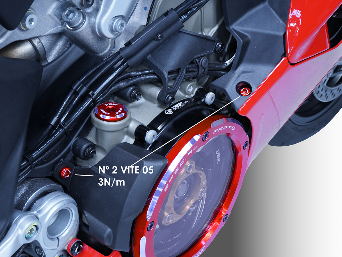 Ducati Panigale V4 2025 Lower Right Tank Panel Screw Kit