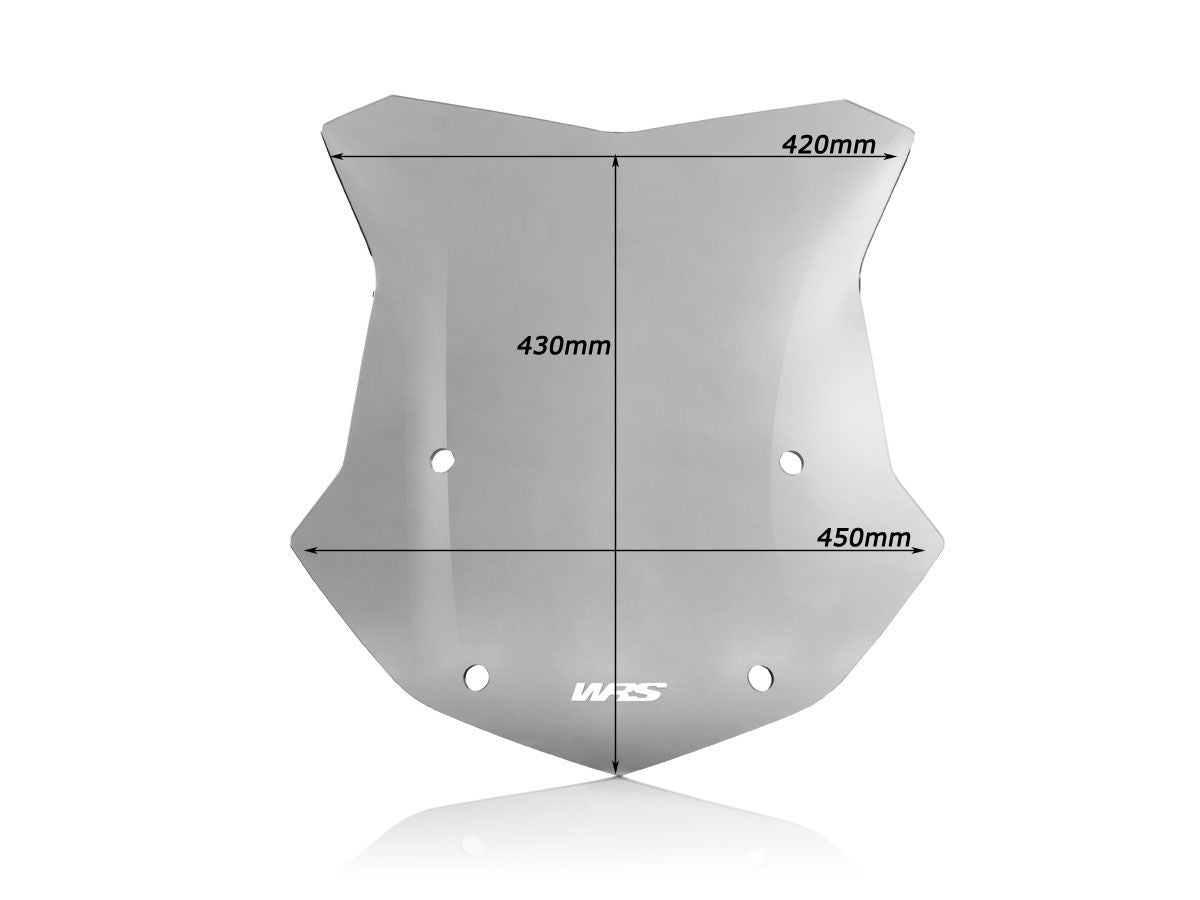 WRS Sport Windscreen BMW R1200GS-ADV 2013-18/R1250GS 2018-23 - LIGHT SMOKE