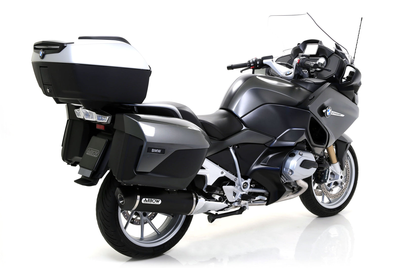 Maxi Race-Tech Aluminium Dark" Slip On With Carbon End Cap"