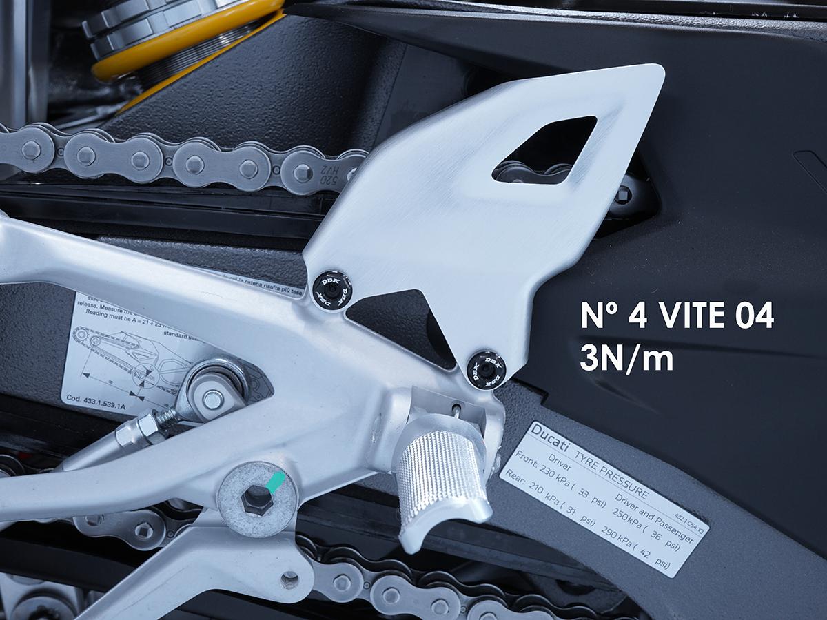 KVT103 - PANIGALE V4 MY 2025 HEEL GUARDS SCREWS KIT