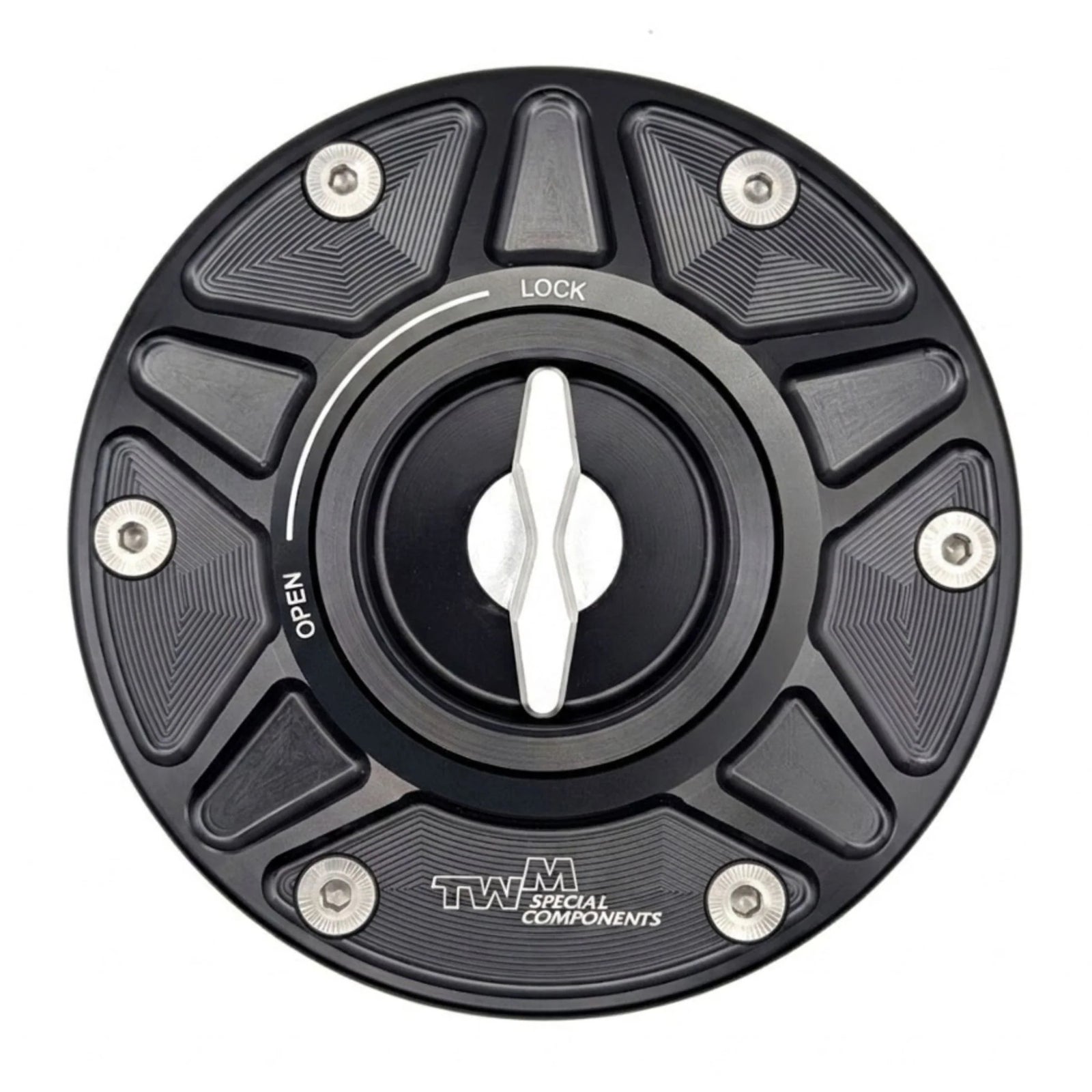 TWM Quick Action CNC Aluminum Gas Cap For Harley Davidson - THDPR.01