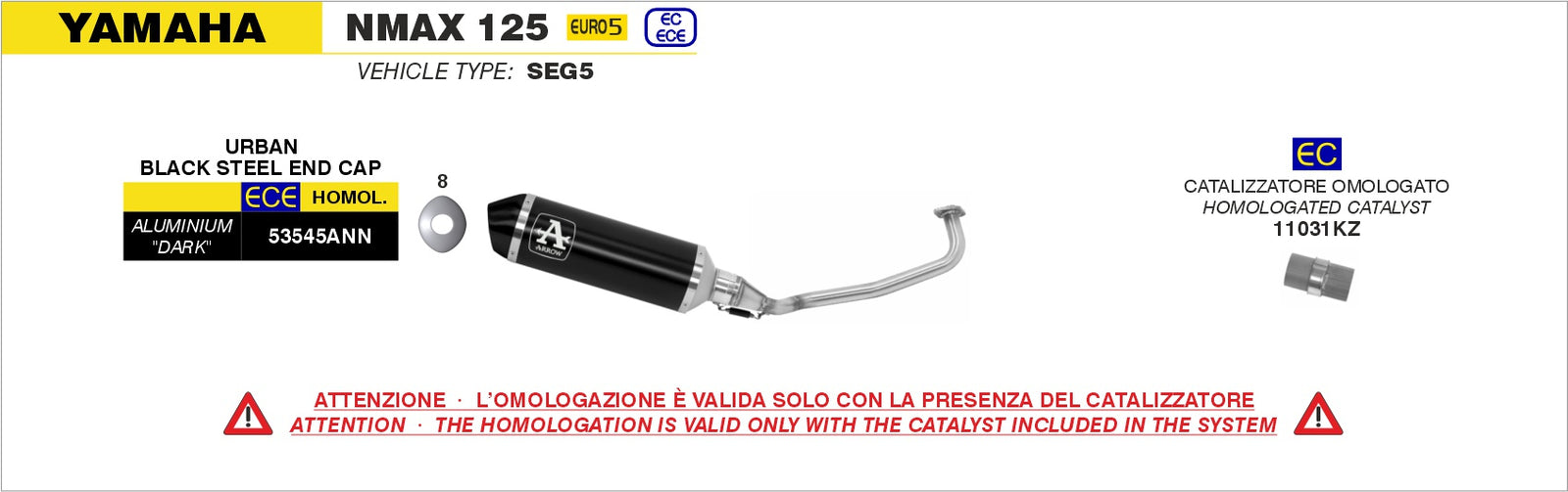Arrow 11031KZ Catalytic Converter Kit