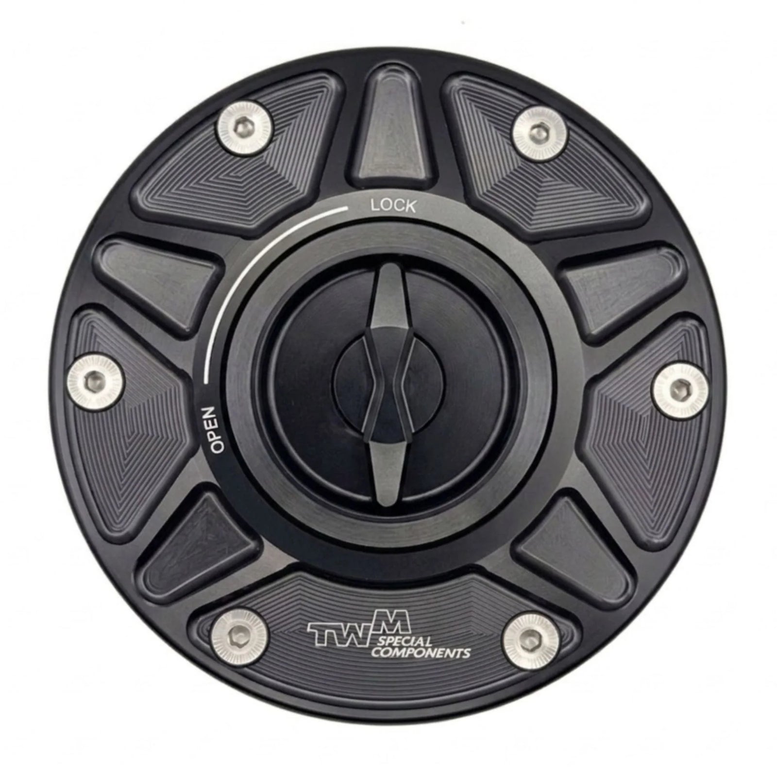 TWM Quick Action CNC Aluminum Gas Cap For Harley Davidson - THDPR.01