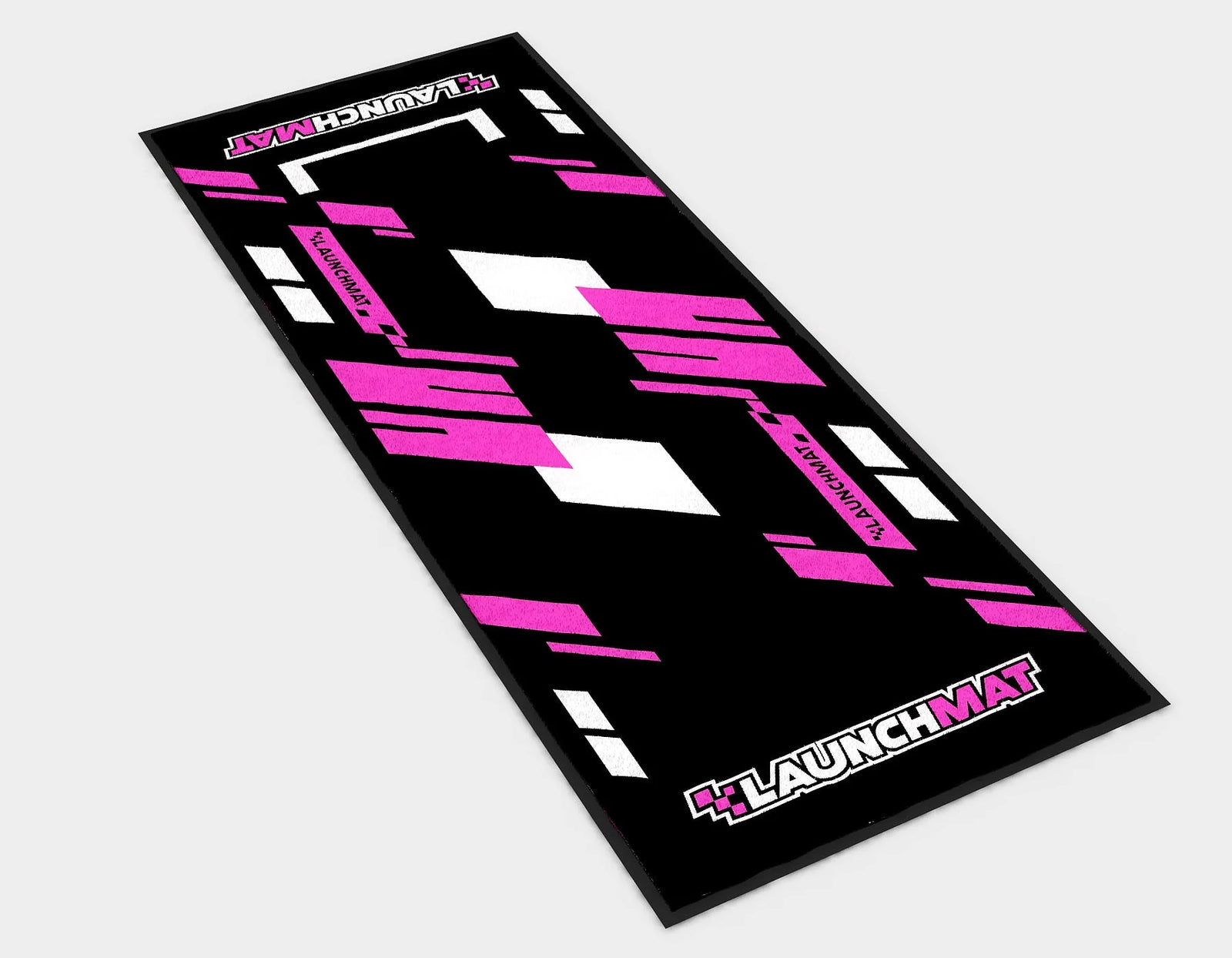 Launchmat Carpeted Motorcycle Mats (Block Design)