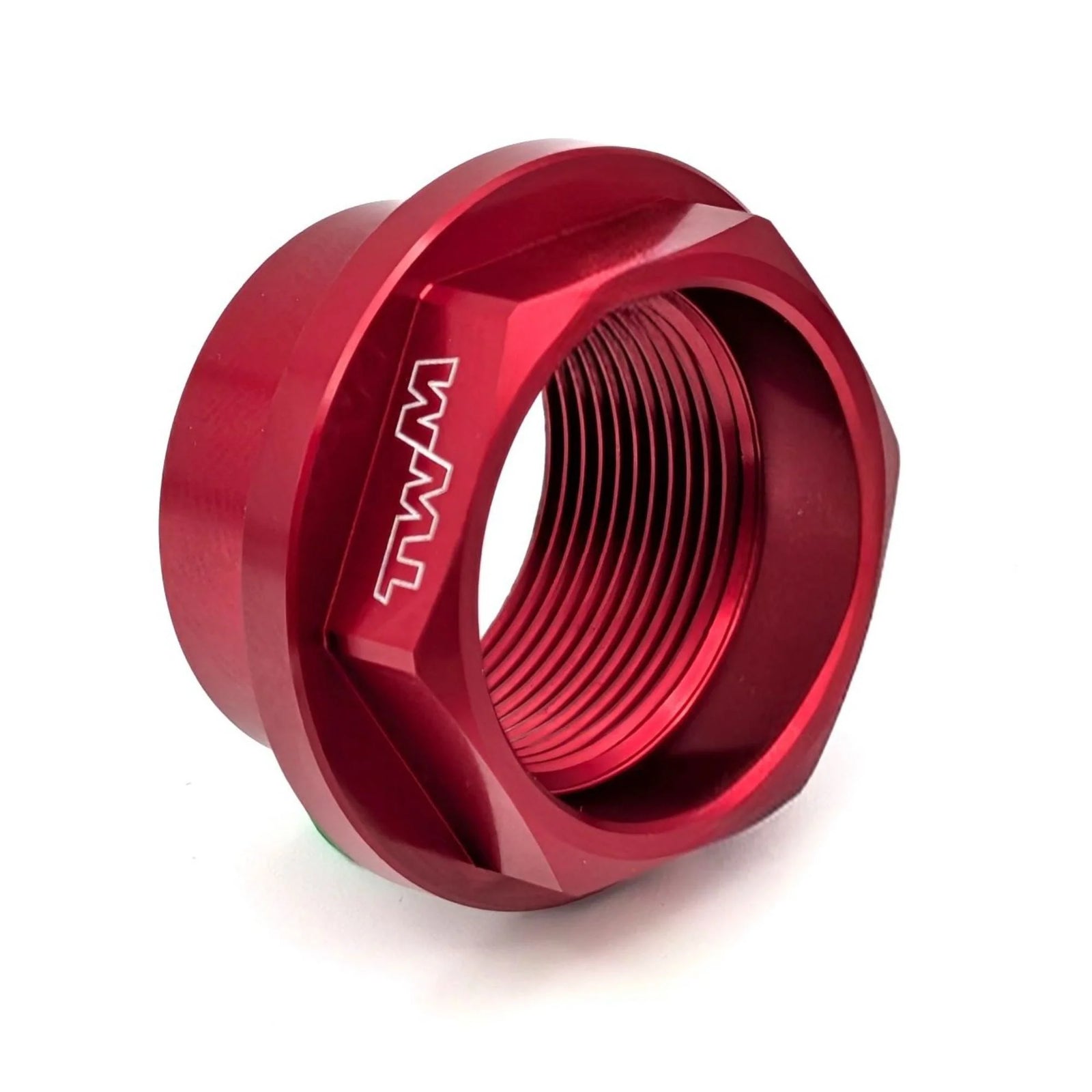 TWM CNC Aluminum Front Wheel Axle Nut in Red for Ducati - DRAD.01.R