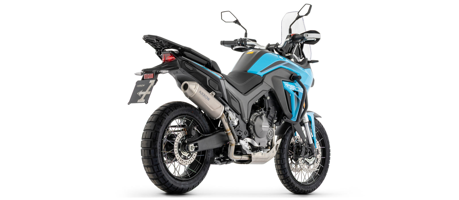 Arrow Full System With Indy Race Evo Titanium Slip On With Steel End Cap With Carbon Heel Guard