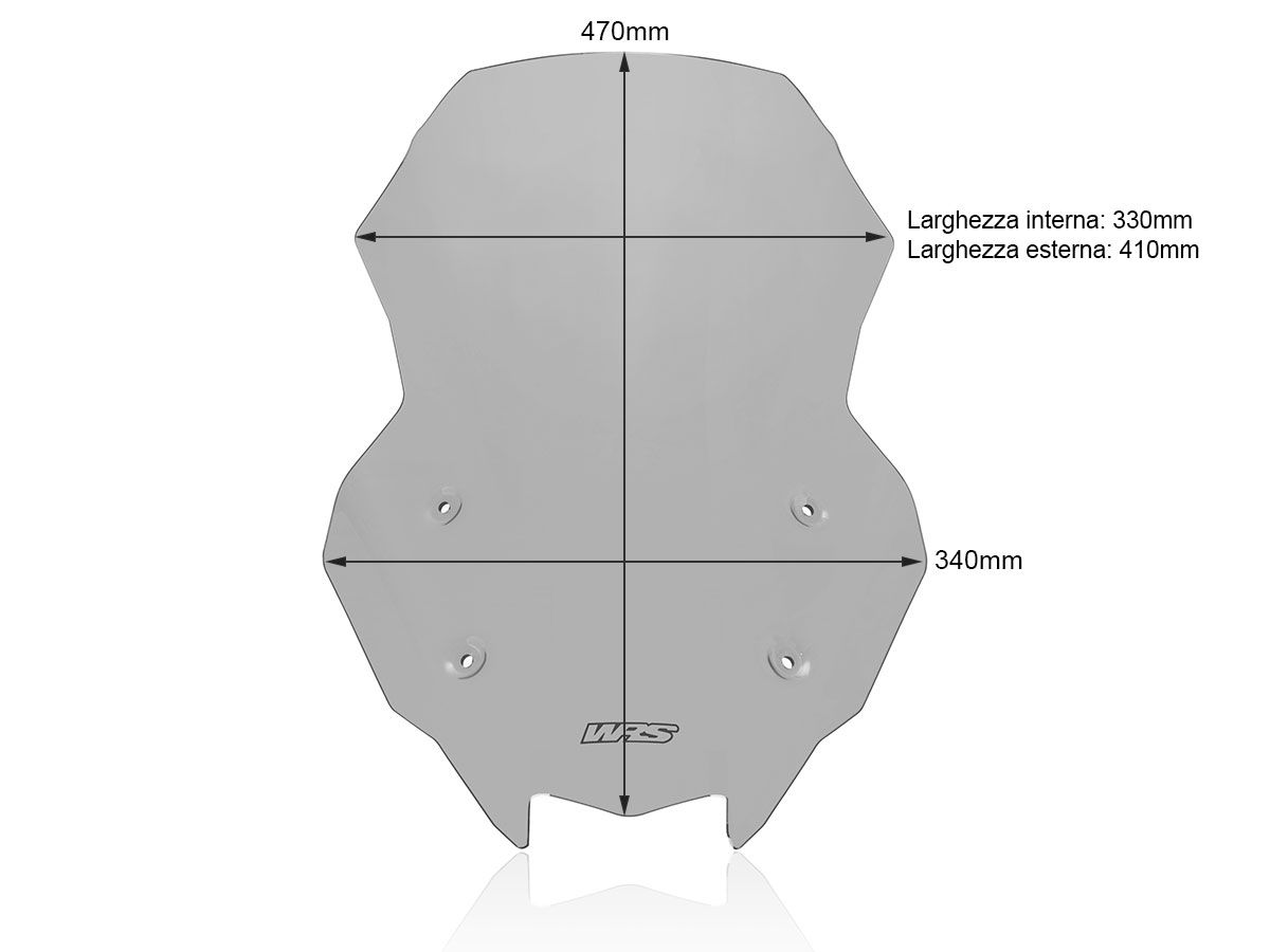 WRS CAPONORD WINDSCREEN KAWASAKI Z 1000 SX / NINJA 1000 SX 2017-2025