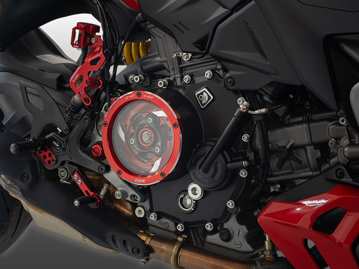 Clear Clutch Cover EVO LED Ducati V2