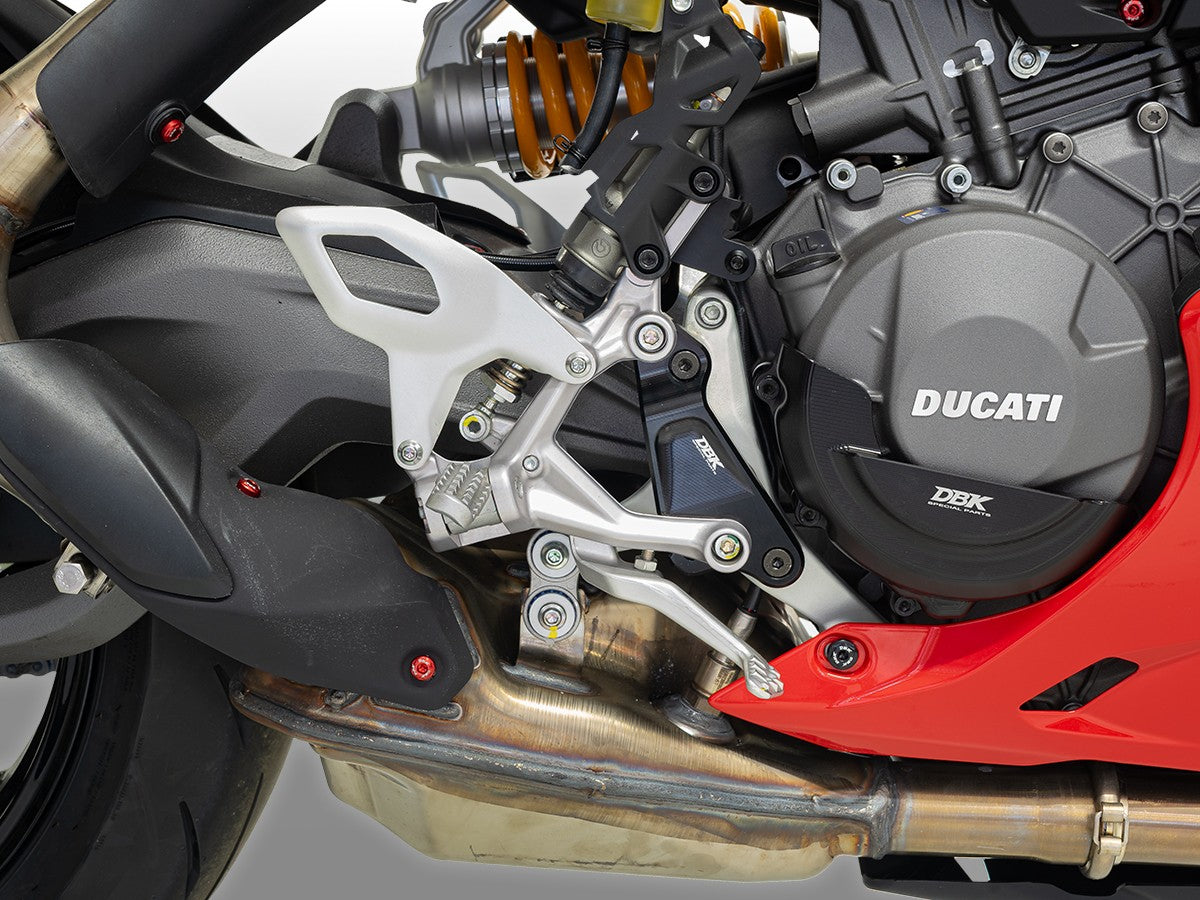Ducati Panigale V2 2025 Adjustable Rearset Plates