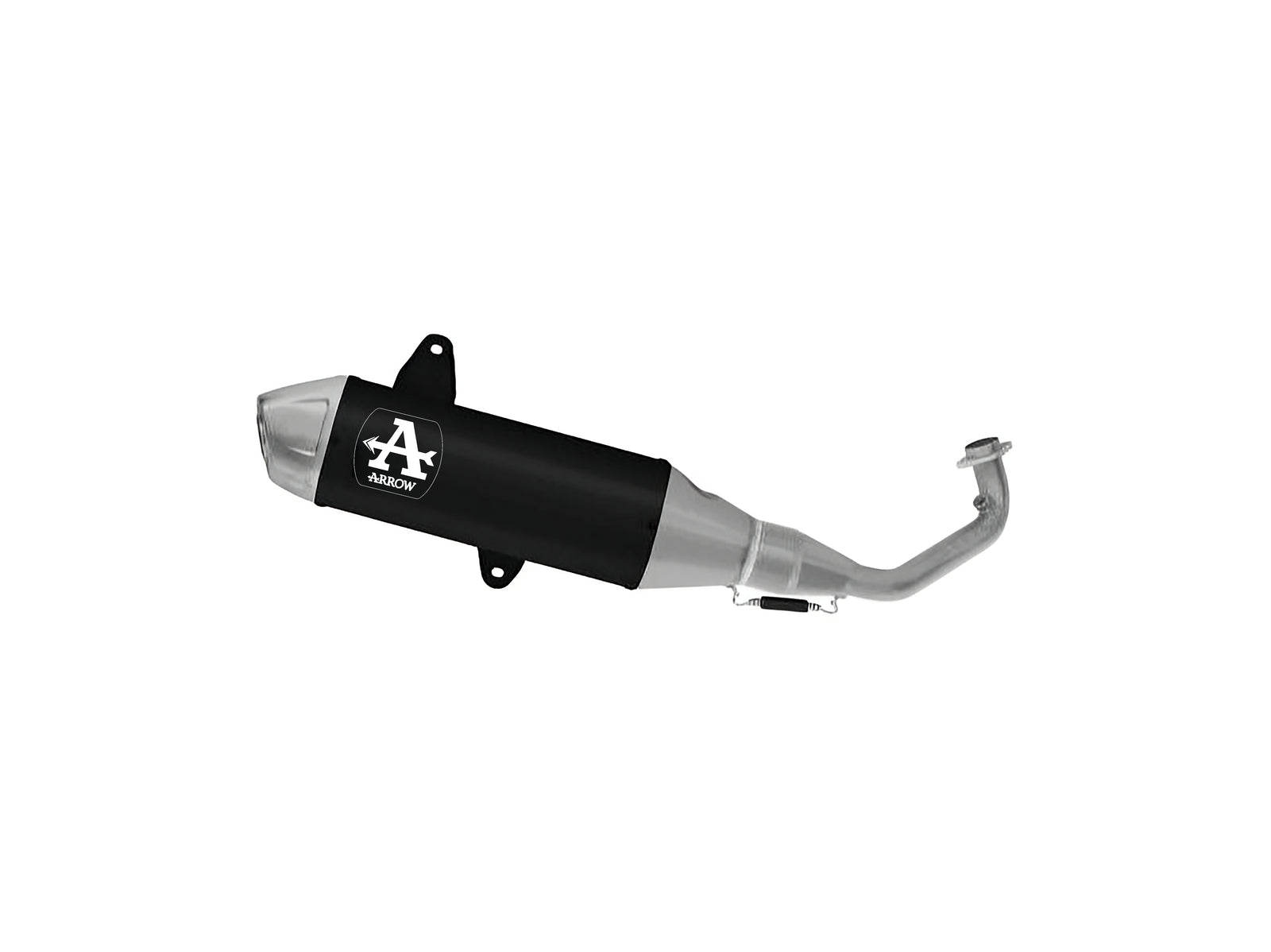 Arrow 53551AN Homologated Full System With Urban Aluminium "Dark" Slip On With Steel End Cap