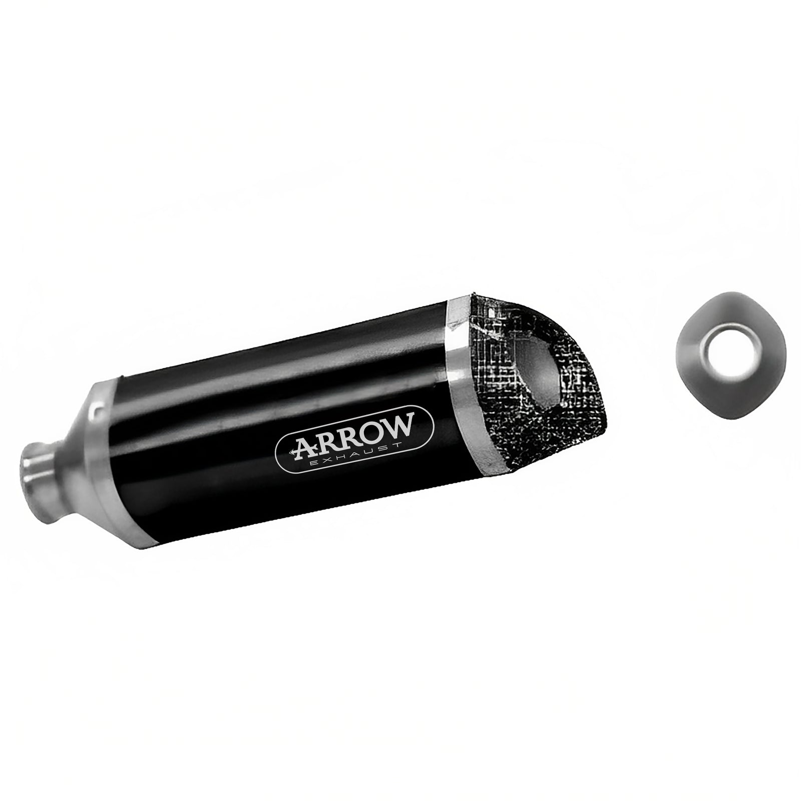 Arrow 71699AKN Street Thunder Aluminium "Dark" Slip On With Carbon End Capfor Original Headers