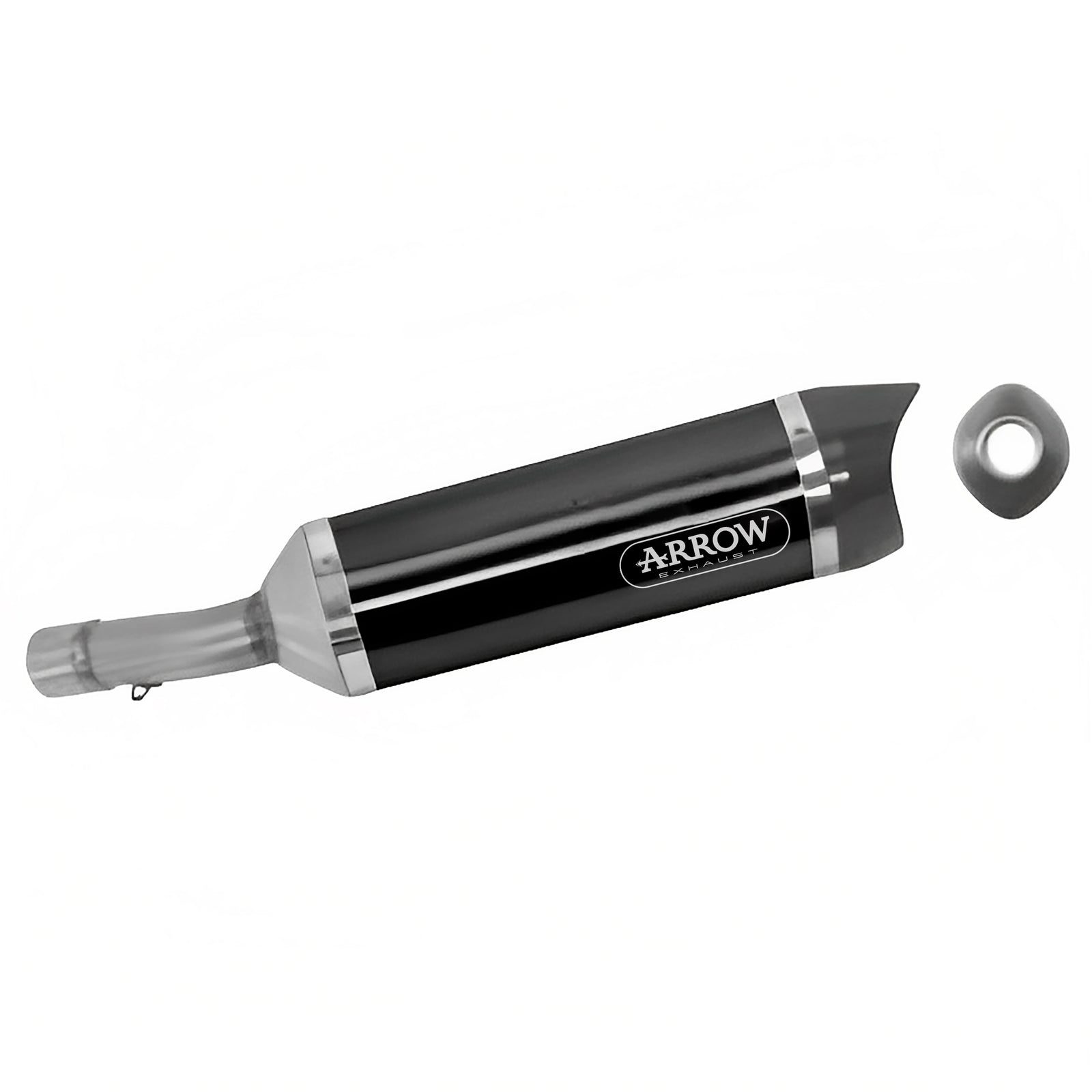 Arrow 71722AKN Street Thunder Aluminium "Dark" Slip On With Carbon End Cap