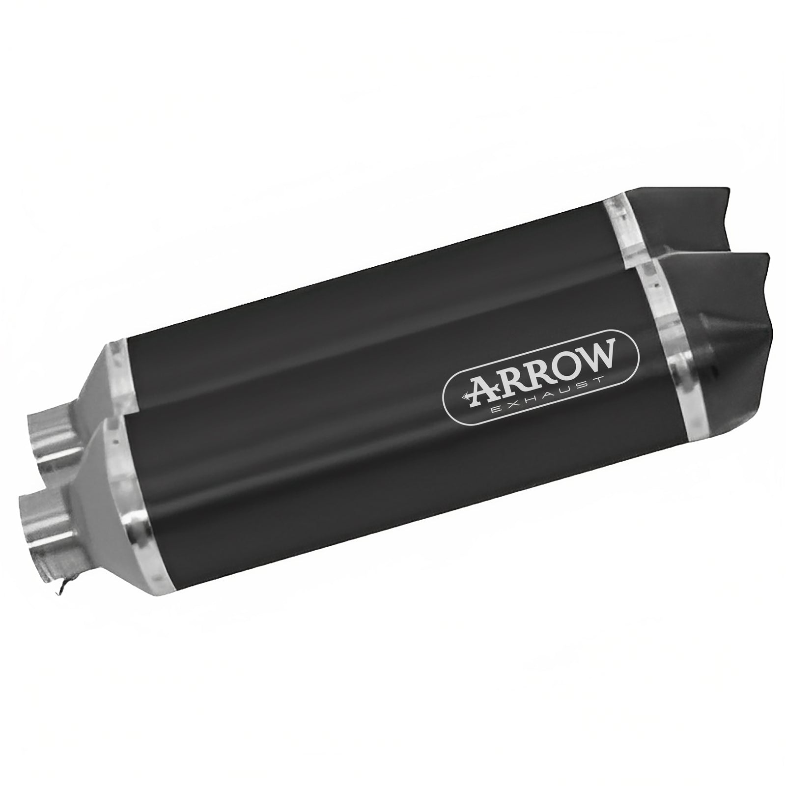 Arrow 71763AKN Race-Tech Aluminium "Dark" (DX+SX) Slip On With Carbon End Cap