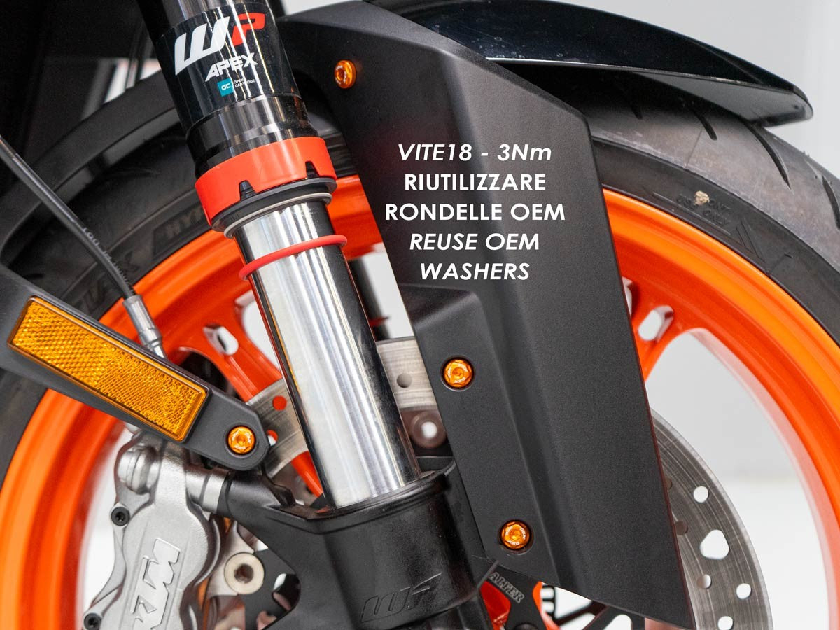 KVT73 KTM 990 Duke Front Fender Screws Kit