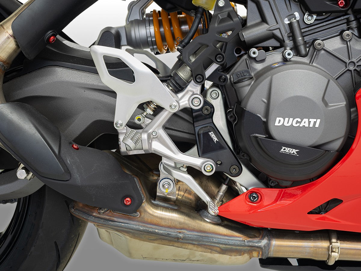 Ducati Panigale V2 2025 Adjustable Rearset Plates