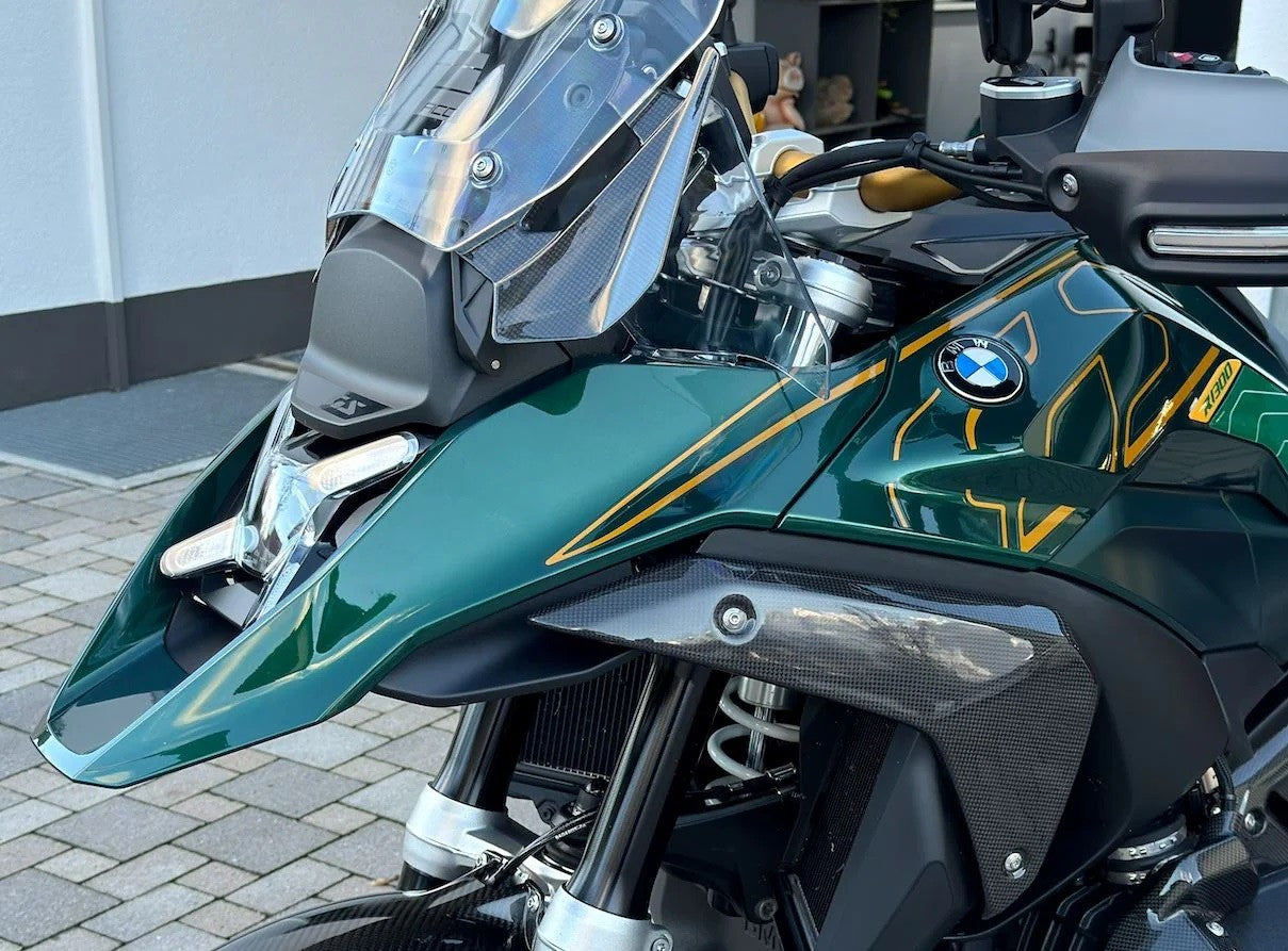 BMW R1300GS Glossy Carbon Side Fairing Panels