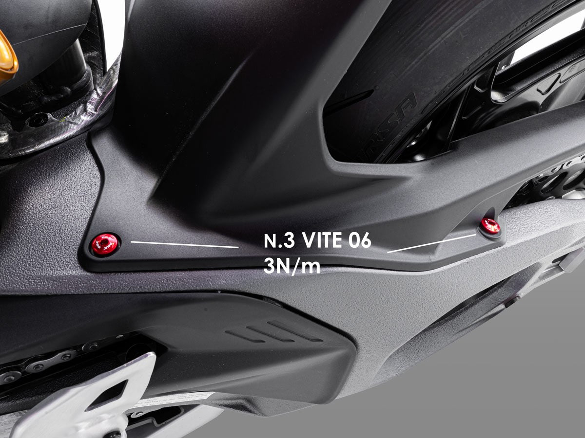 KVT98 - PANIGALE V4 MY 2025 REAR HUGGER SCREWS KIT