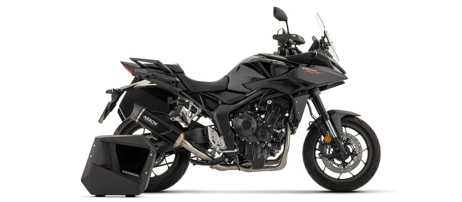 Arrow Indy Race Evo Aluminium Dark" Slip On With Carbon End Cap"