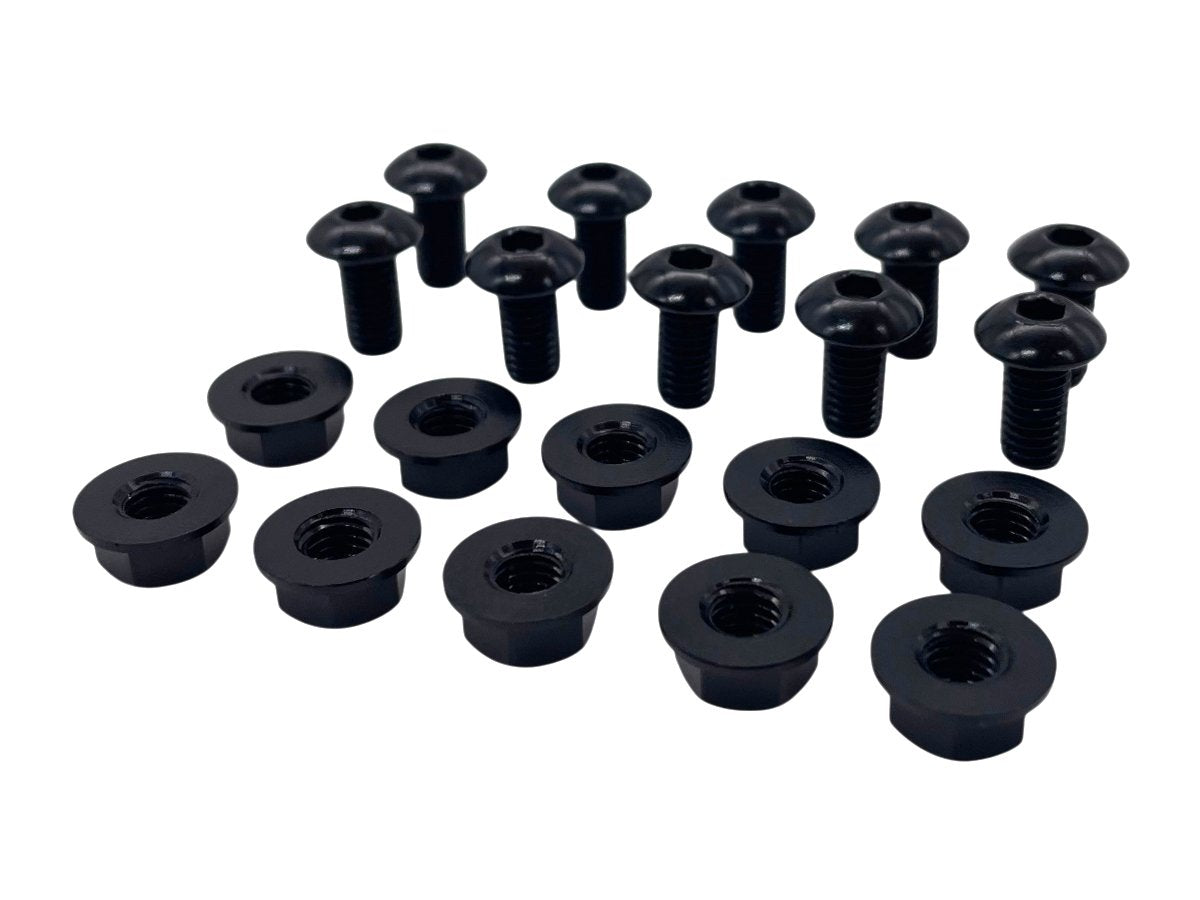 WRS WINDSCREEN M5x10MM ALUMINUM SCREW WITH NUTS KIT
