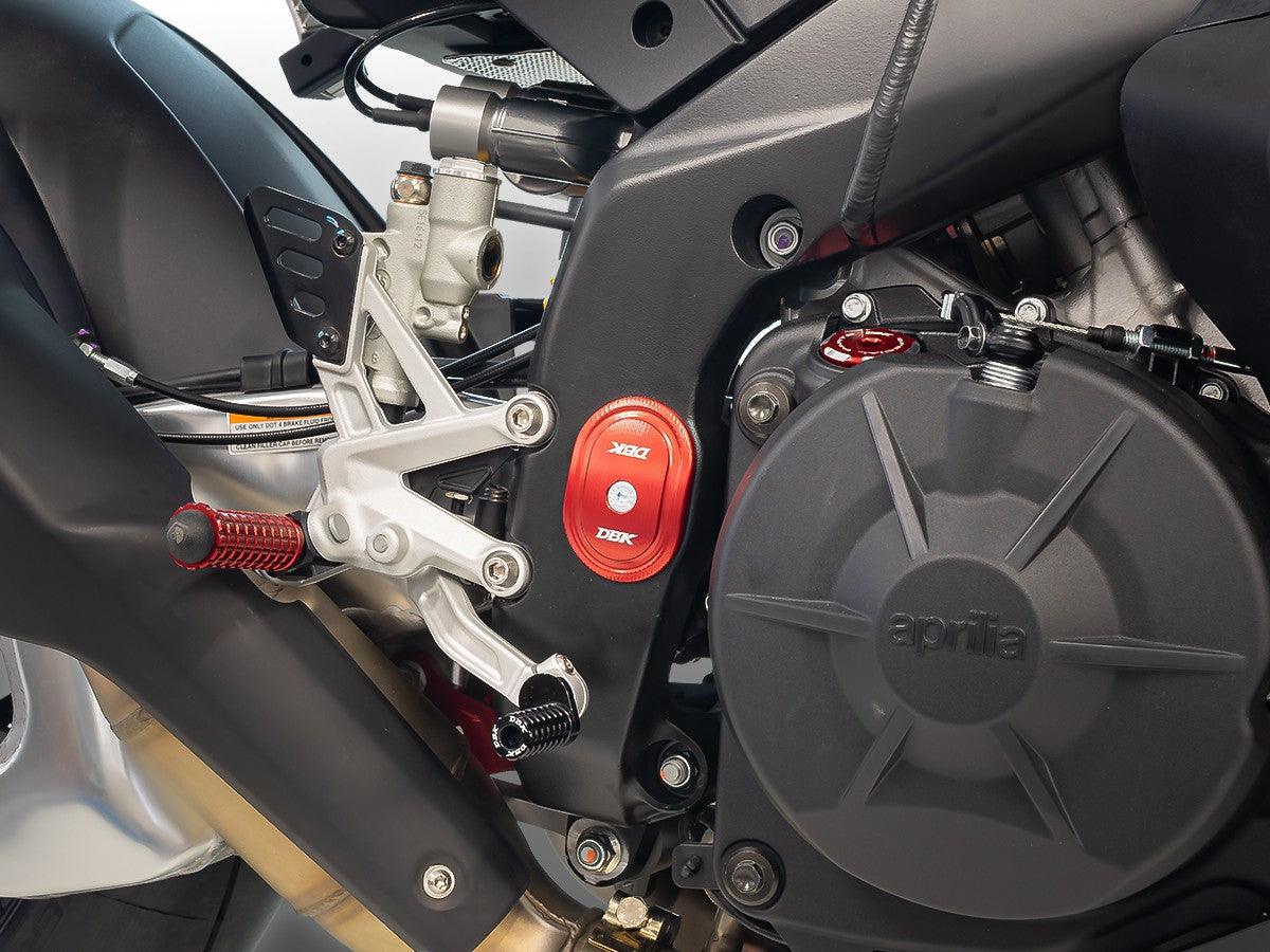 CNC Swingarm Pivot Caps Kit Aprilia RSV4