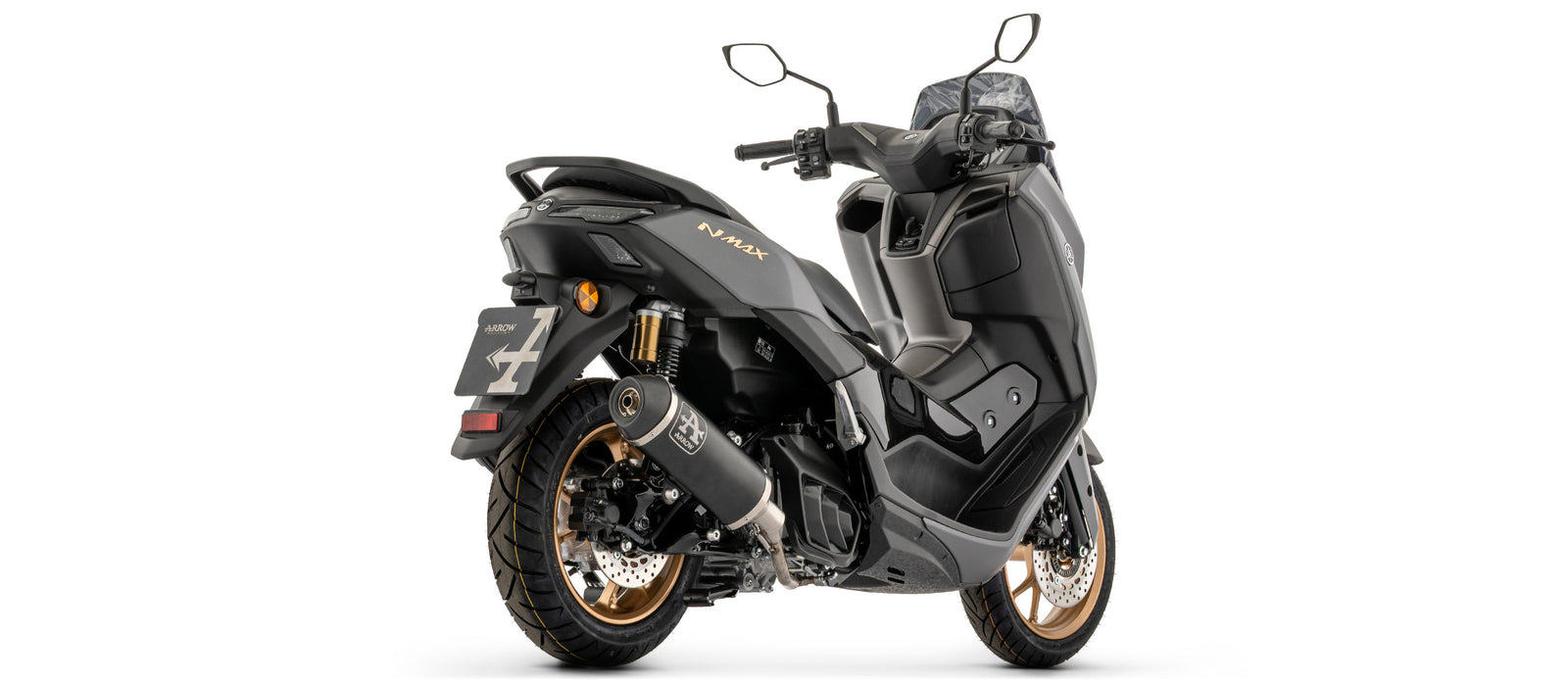 Arrow Full System With Urban Aluminium Dark" Slip On With Steel "Dark" End Cap"
