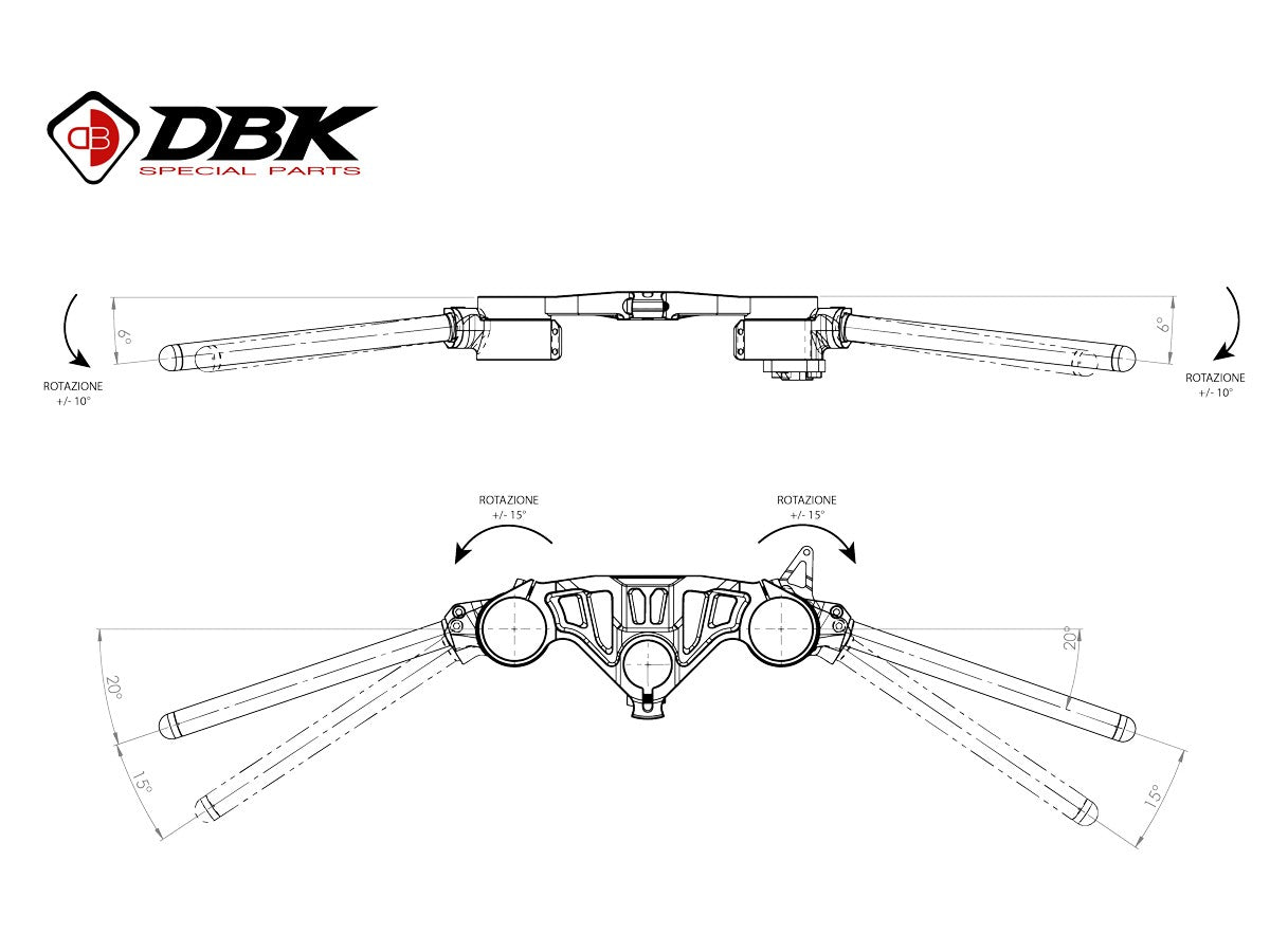 BSRA5310V401 V4 ADJUSTABLE GP CLIP-ONS H+10mm, OFFSET 15 MM.