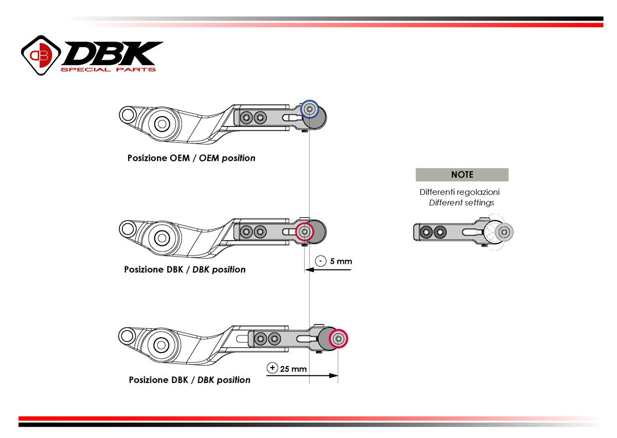 RPLF26 Bmw R1300GS Adjustable Brake Control Lever