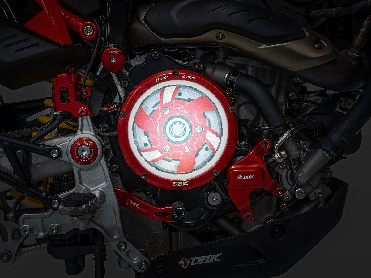 Ducati Hypermotard 698 Mono Clear Clutch Cover 3D-EVO LED