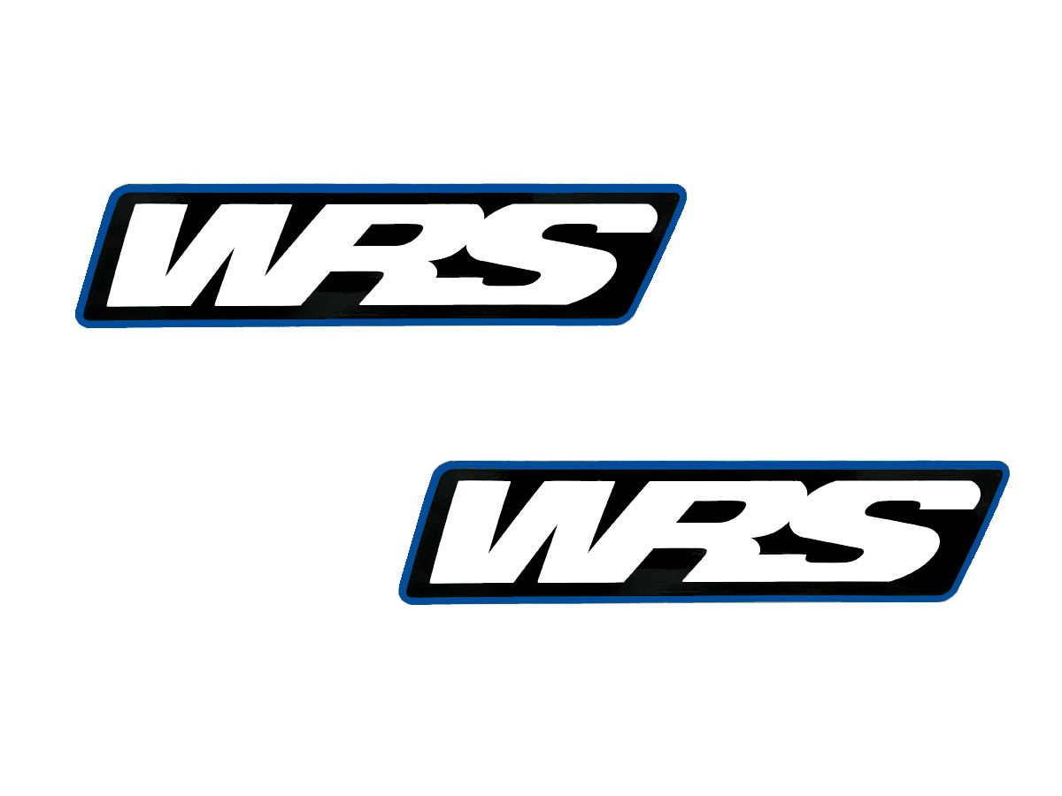 PAIR OF WRS WINDSCREEN STICKERS MOTOGP TEAM VERSION