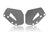 WRS PAIR OF STANDARD SIZE DEFLECTORS BMW R 1300 GS 2023-2025