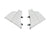 PAIR OF RAW WHITE FIBERGLASS WINGLETS