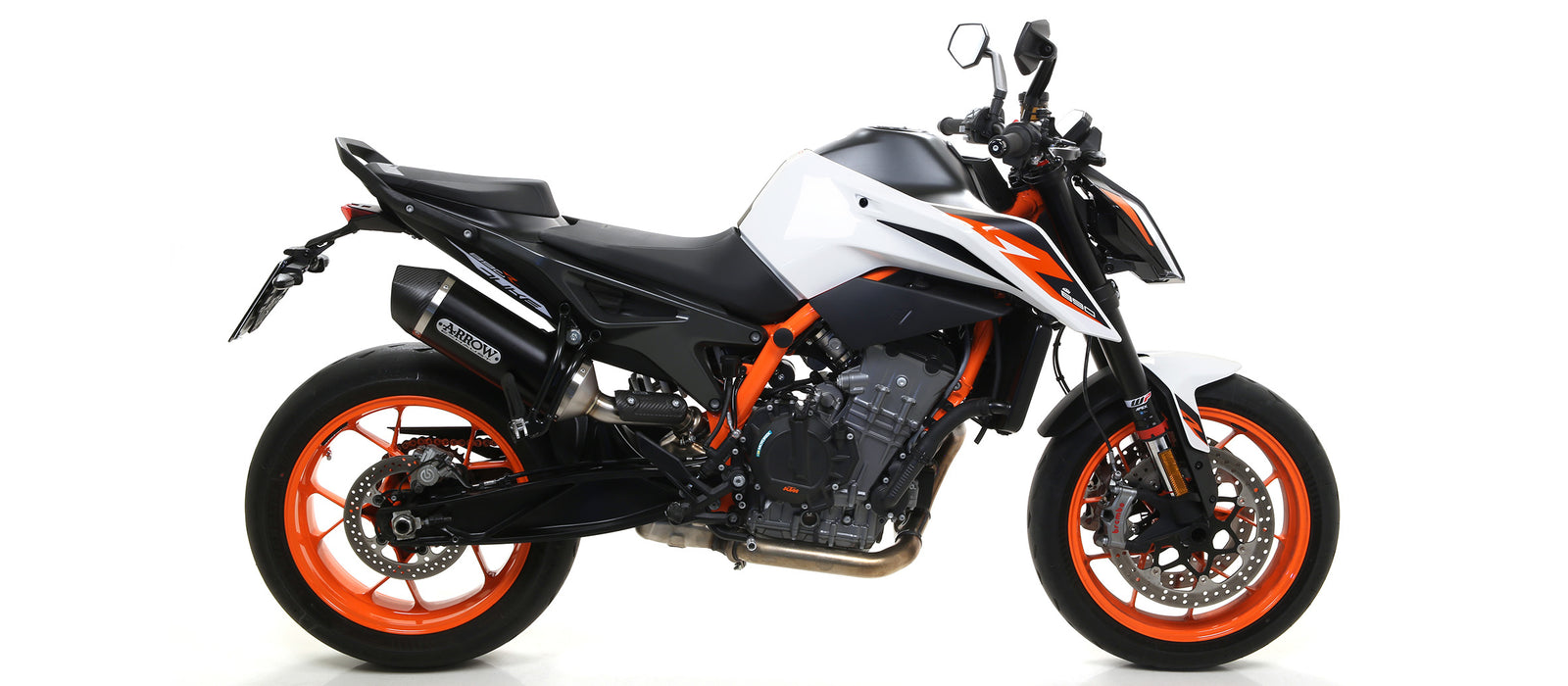 Arrow Race-Tech Aluminium Dark" Slip On With Carbon End Cap"
