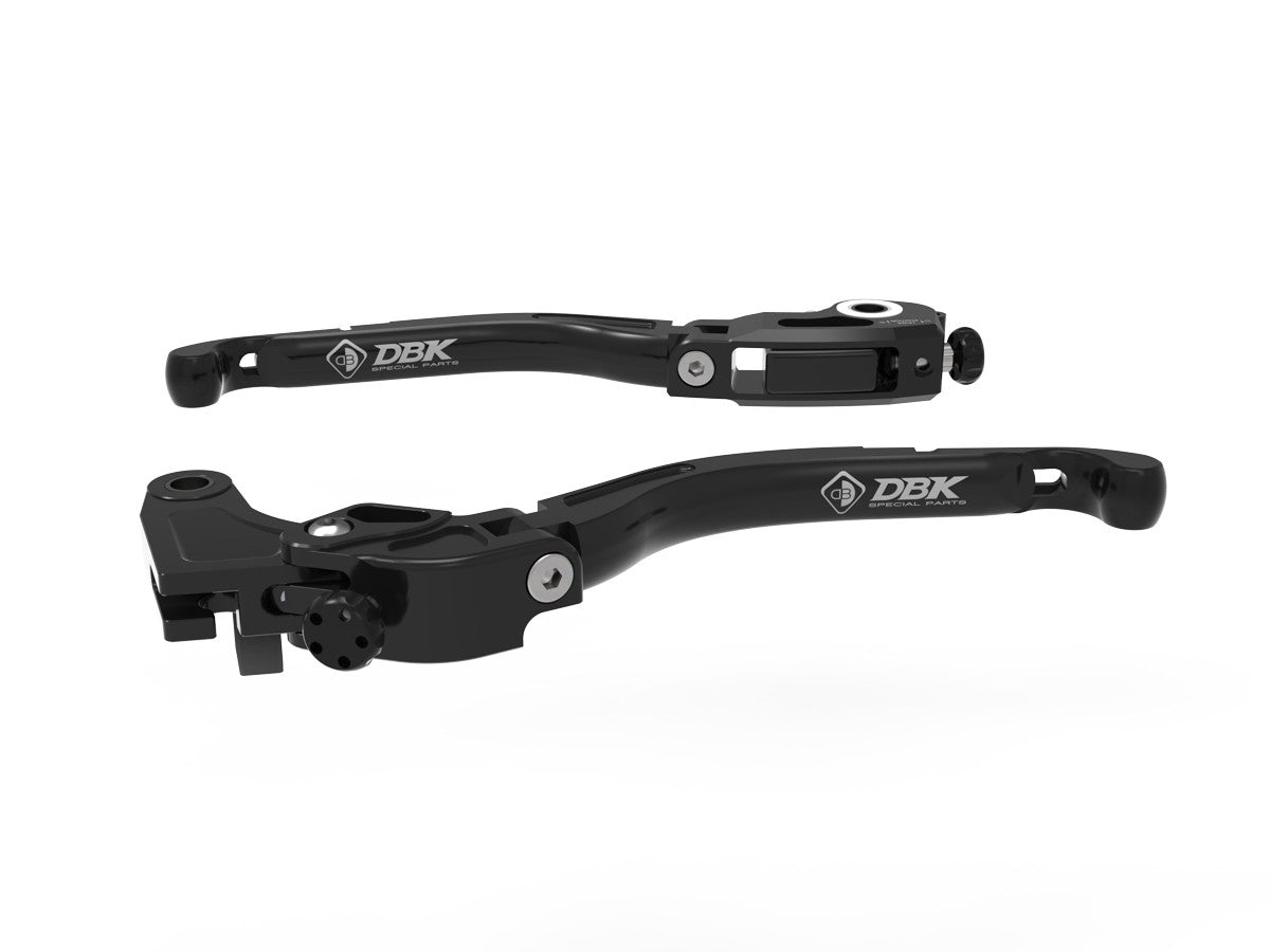 Ducabike DBK EVO Adjustable Brake & Clutch Lever Kit For Aprilia - Black / Black