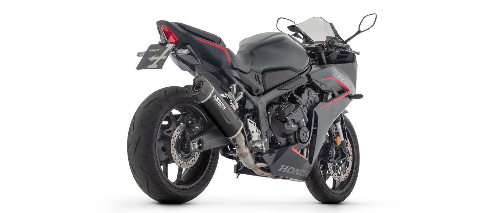 Arrow Full System With Indy Race Evo Aluminium Dark" Slip On"