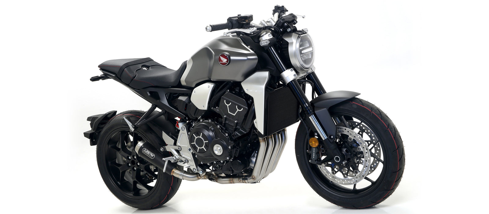 Arrow Full System With Pro-Race Nichrom Dark" Slip On"