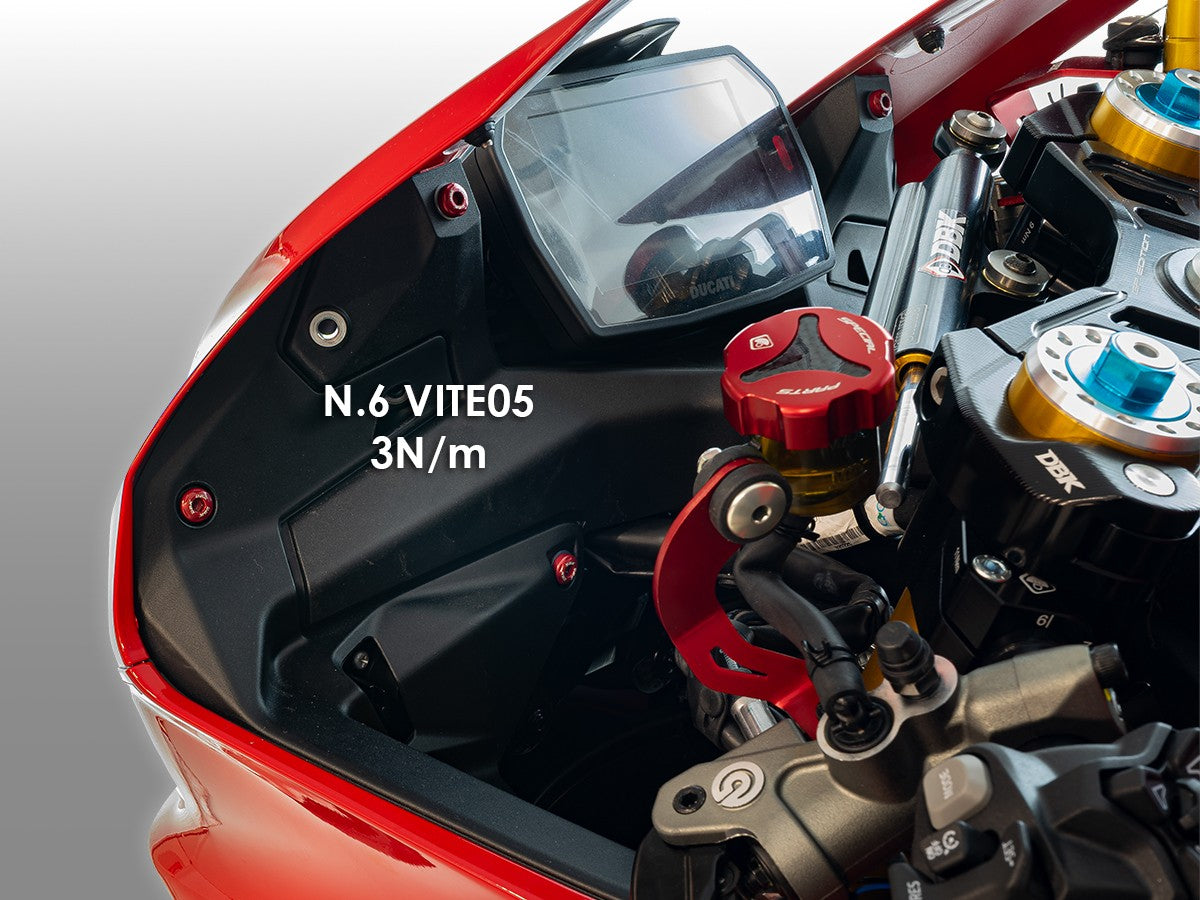 KVT114 Panigale V2 MY 2025 Dashboard Screws Kit