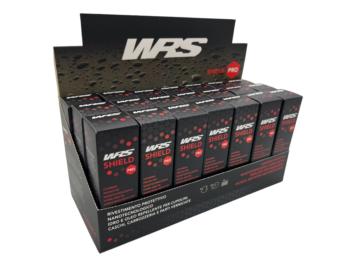 WRS SHIELD 2.0 NANOTECH PROTECTION FOR WINDSCREENS AND VISORS DISPLAY BOX 21 PIECES