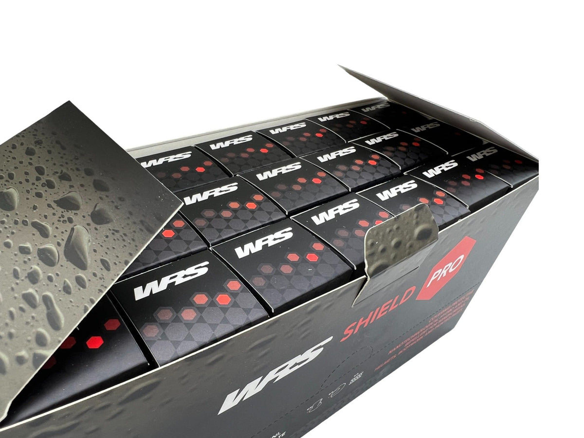 WRS SHIELD 2.0 NANOTECH PROTECTION FOR WINDSCREENS AND VISORS DISPLAY BOX 21 PIECES