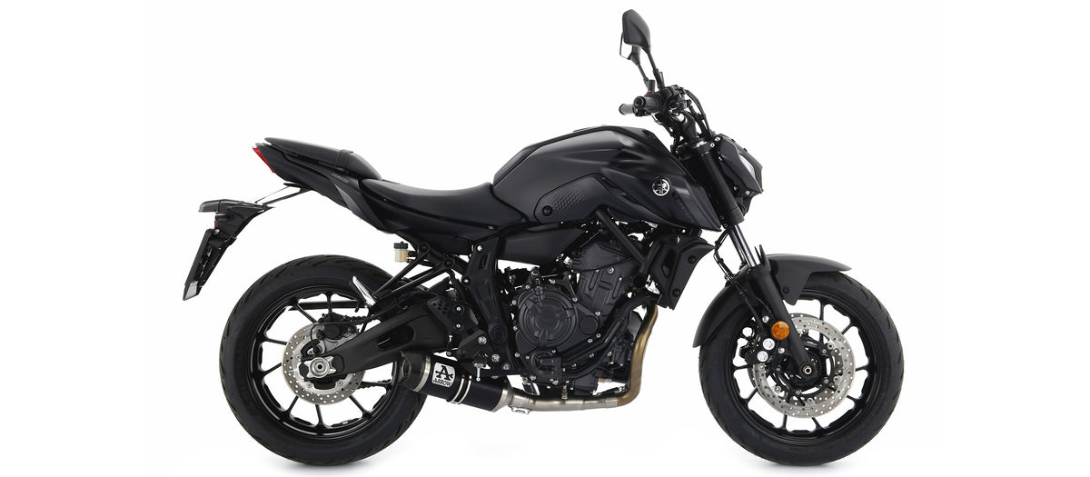 Arrow Full System With Thunder Aluminium Dark" Slip On With Carbon Fiber End Cap"