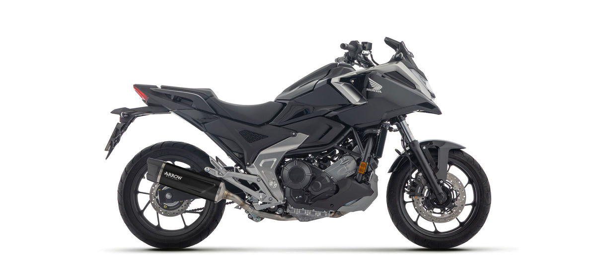 Indy Race Evo Aluminium Dark" Slip On With Carbon End Cap"