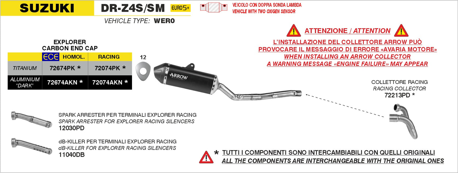 Arrow 72213PD Racing Header